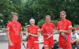 Foto: Aizvadīts pirmais Rīgas Sporta nakts turnīrs florbolā