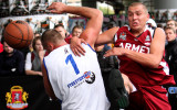 Latvijas ielu basketbola komandas spēlēs "Moscow Open" izslēgšanas turnīrā