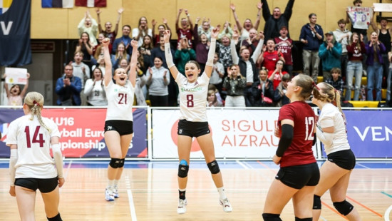 Latvijas volejbolistes izcīnījušas pirmo uzvaru Eiropas U-16 čempionāta kvalifikācijas turnīrā