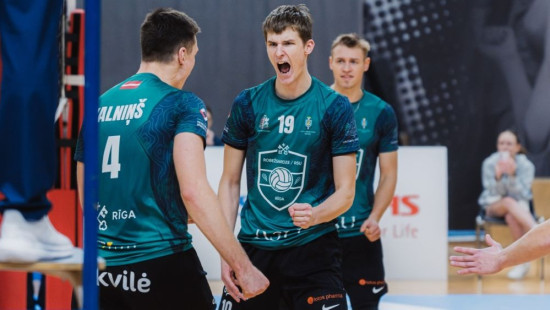 Jēkabpils un Rīgas volejbolisti Baltijas līgā cieš neveiksmes