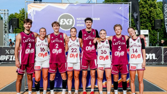 Latvijas U23 sieviešu 3x3 izlase Ventspilī pirmoreiz kvalificējas Pasaules kausam