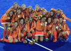 Nīderlandes hokejistes nosargā Pekinas titulu