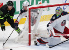 Merzļikins ārpus pieteikuma ''Blue Jackets'' uzvarā pār NHL čempioni