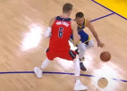 Video: NBA dienas topā Karijs apspēlē Porziņģi