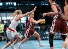 Latvijas 3x3 basketbolistes Pasaules sērijas posma ceturtdaļfinālā zaudē Francijai