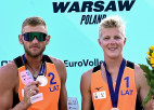Točs/Bulgačs Varšavā pieveic lietuviešus un pirmoreiz izcīna "Beach Pro" bronzu