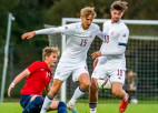 Latvijas U-19 futbolisti salaiž trīs vārtus pret Norvēģiju