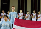 Latvijas U18 volejbolisti EČ kvalifikācijas pirmo posmu noslēdz ar zaudējumu Ukrainai