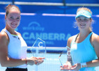 Semeņistaja izcīna karjeras pirmo WTA "čelendžera" titulu dubultspēlēs