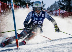 Ābele un Ģērmane Itālijā pirmo reizi kļūst par Latvijas čempioniem slalomā