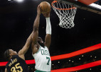Braunam un Vaitam kopā 57 punkti, "Celtics" bez Porziņģa viegli pārspēj "Cavs"