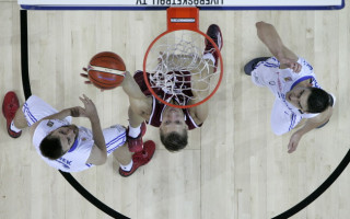 Foto: Latvijas basketbolisti uzvar Čehiju