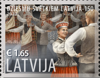 Latvijas Pasts prezentēs Dziesmu svētku 150.gadskārtai veltītas pastmarkas