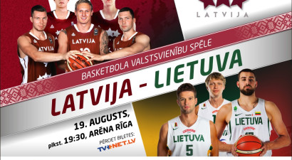 Biļetes uz spēli Latvija – Lietuva jau pārdošanā