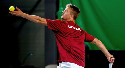 Latvijas vīru tenisa pirmā <i>rakete</i> Štrombahs saglabā vietu <i>Top 400</i>