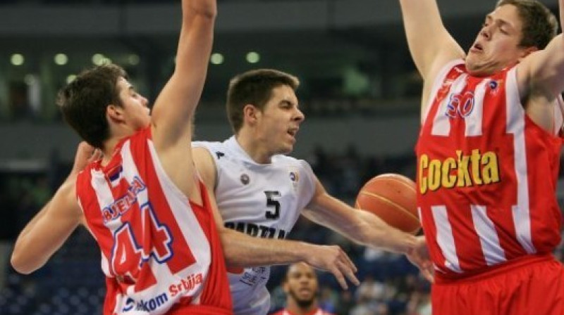 Epizode no spēles starp "Crvena Zvezda" un "Partizan"
Foto: adriaticbasket.com