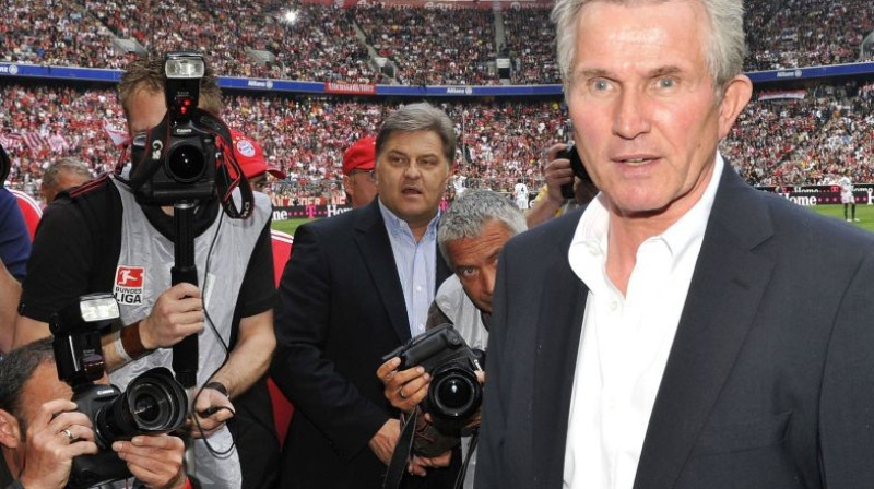 Uzmanības centrā "Bayern" jaunais galvenais
treneris - Jups Heinckess
Foto: AFP