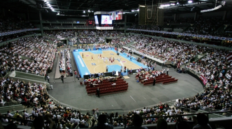 Arēna Rīga sieviešu basketbola spēles laikā. Foto: Mārtiņš Zilgalvis, f64