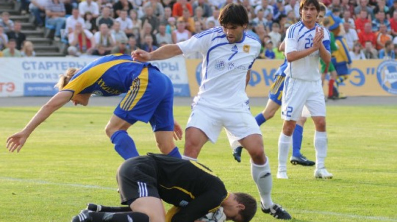 "Ventspils" futbolisti cīņā ar "BATE"
Foto: Pressball