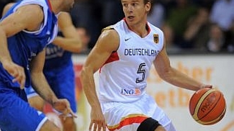 Rezultatīvākais Vācijas rindās bija Heiko Šafarciks.
Foto:basketball-bund.de