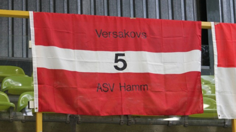 Latvijas karogs "ASV Hamm" arēnā
Foto: asvfans.de