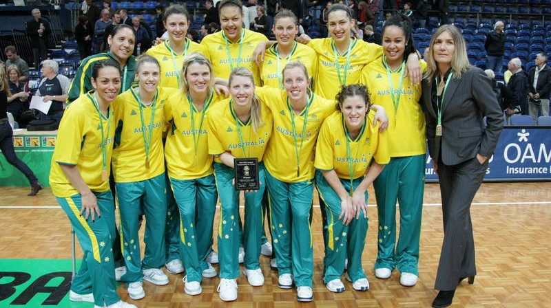 Austrālijas basketbolistes - Okeānijas čempiones.
Foto: fibaoceania.com