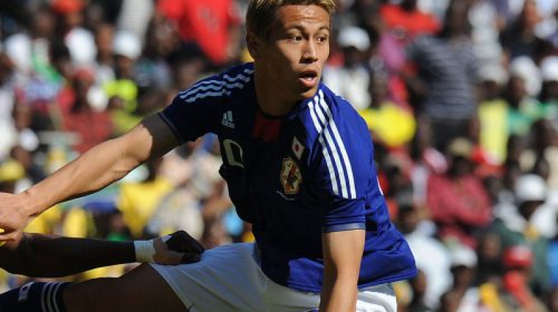 Keisuke Honda Japānas izlases rindās
Foto: AFP/Scanpix