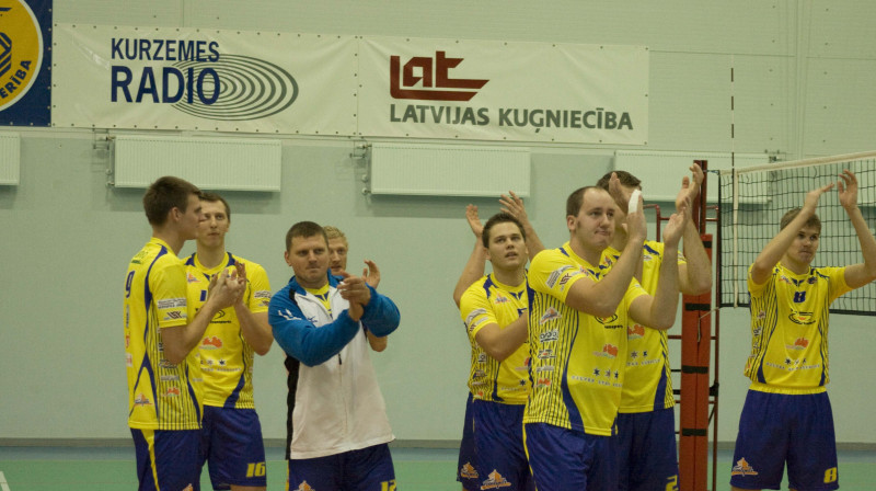 VK "Ventspils" pirmajā "play-off" spēlē svin grūtu uzvaru
Foto: www.vkventspils.lv