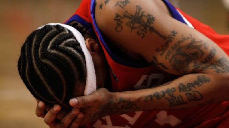 Alenam Aiversonam pēdējā pieredze basketbolā nav bijusi patīkama 
Foto: AFP/Scanpix