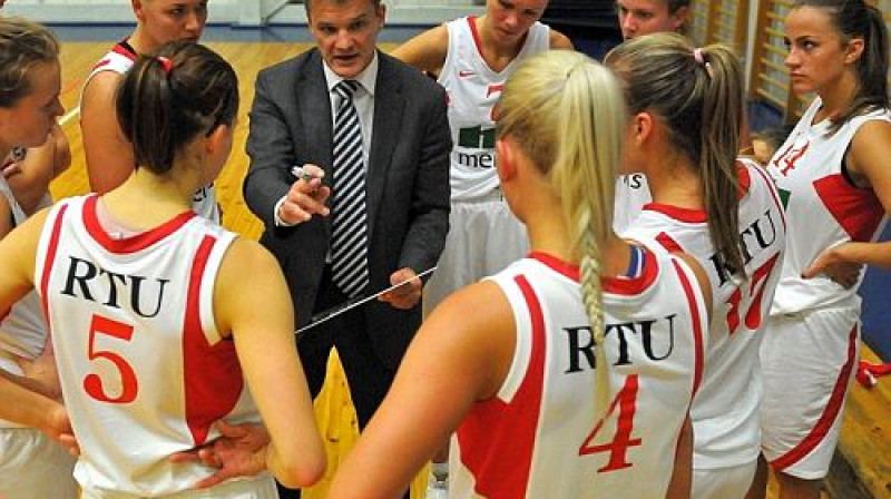 "RTU" basketbolistes tieksies pēc otrās uzvaras
Foto: Romualds Vambuts, Sportacentrs.com