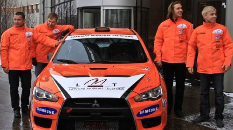 Abas "LMT rallija komandas" ekipāžas šajā rallijā startēs ar ''Mitsubishi Lancer Evo 10''
Foto: www.neiksans.lv