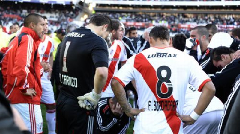 Skumjas "River Plate" nometnē
Foto: AFP/Scanpix