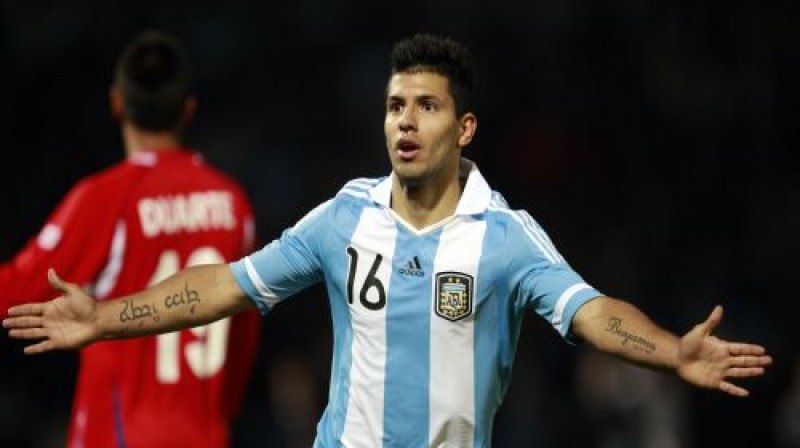 Divu vārtu autors Serhio Aguero
Foto: AP/Scanpix