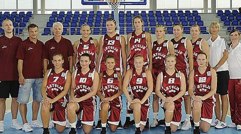 Latvijas U20 sieviešu izlase.
Foto: fibaeurope.com