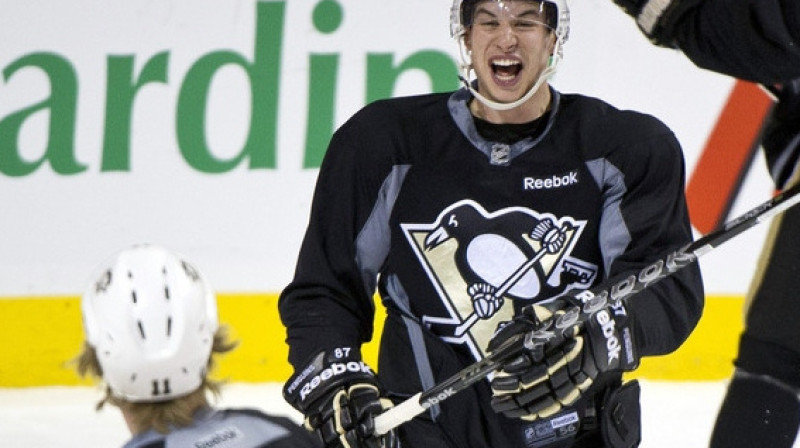 Sidnijs Krosbijs treniņa laikā
Foto: Canadian Press/Scanpix