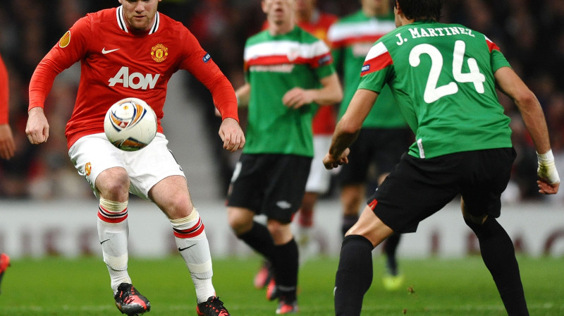 Veinam Rūnijam un visam Mančestras "United" šovakar priekšā grūts uzdevums
Foto: AFP/Scanpix