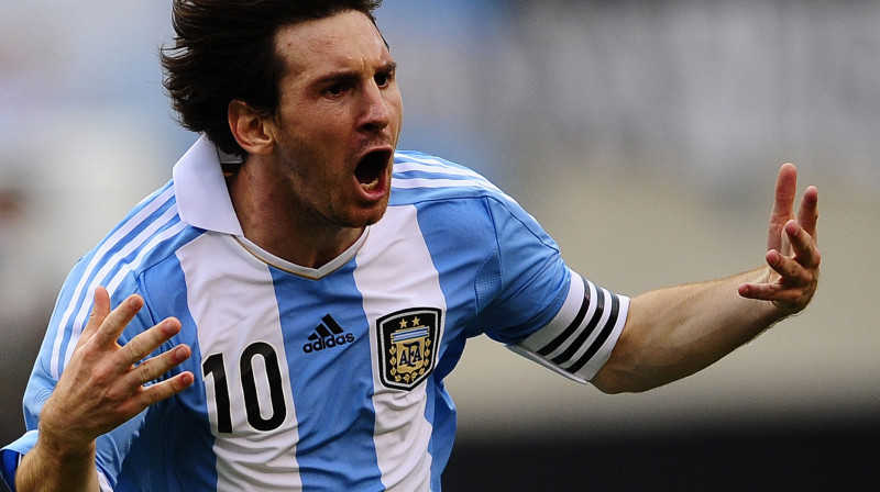 Lionels Mesi Argentīnas izlases sastāvā
Foto: AFP/Scanpix
