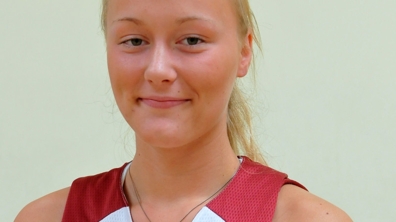 Asnāte Fomina: U20 izlases rezultatīvākā spēlētāja pirmajā pārbaudes mačā.
Foto: www.basket.lv