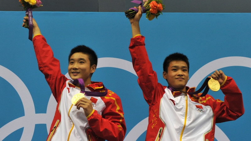 Juaņs Cao un Jaņcjuaņs Džans - olimpiskie čempioni
Foto: AFP/Scanpix