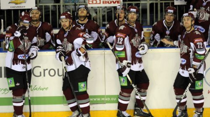 Rīgas "Dinamo" hokejisti
Foto: Romāns Kokšarovs, Sporta Avīze, f64