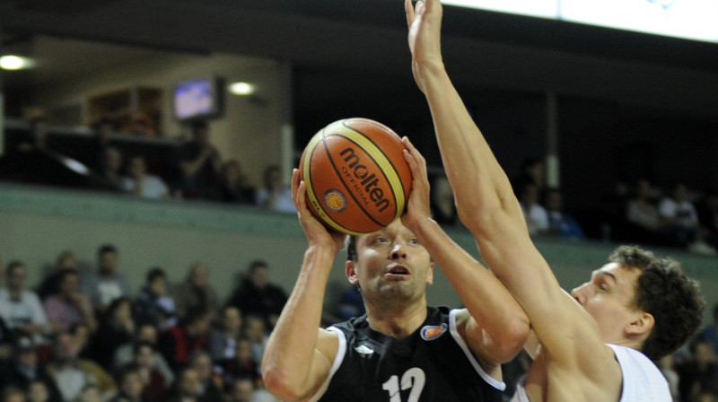 "VEF Rīga" kapteinis Kristaps Janičenoks
Foto: Romāns Kokšarovs, "Sporta Avīze", f64