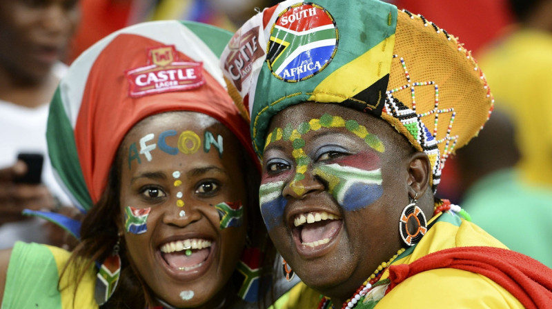 Dienvidāfrikas Republikas izlases atbalstītājas
Foto: AP/Scanpix