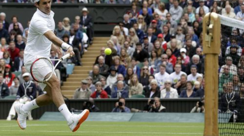 Rodžers Federers 1. kārtas spēlē
Foto: AP/Scanpix