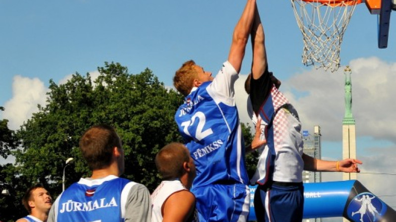 Basketbola randiņš Rīgas centrā 3. un 4.augustā.
Foto: Roualds Vambuts