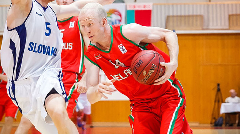 Baltkrievijas veterāns Kudrjavcevs pirmajā pusfināla spēlē guva 21 punktu un izcīnīja astoņas atlēkušās bumbas
Foto: www.fibaeurope.com