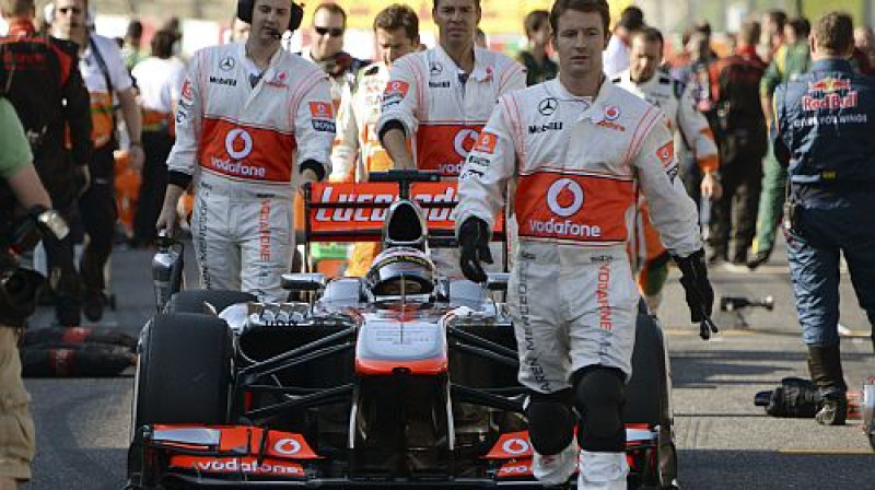 "McLaren" pilots Džensons Batons
Foto: TT NYHETSBYRN/Scanpix