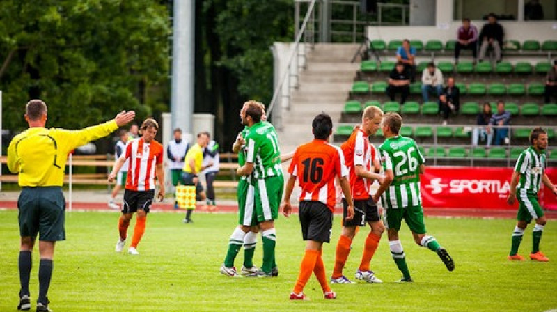 Kadrs no komandu savstarpējās spēles pagājušajā gadā
Foto: Einārs Freimanis, Kārlis Zariņš, fsmetta.lv