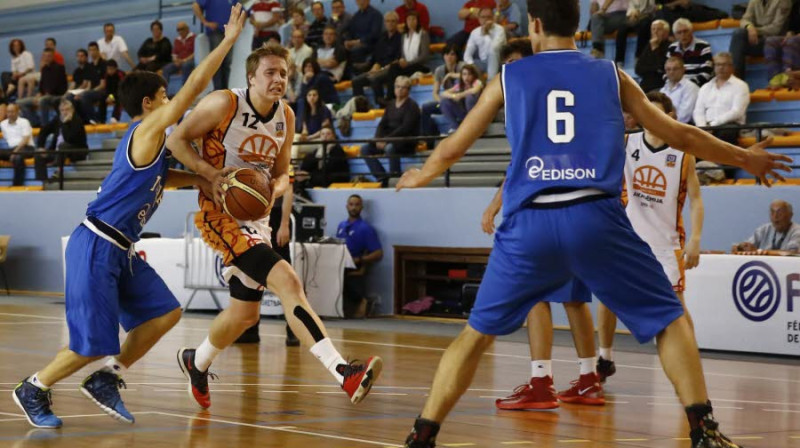 Artūrs Strautiņš: Belgardes turnīra vērtīgākais spēlētājs.
Foto: tournoi-bellegarde-basket.fr