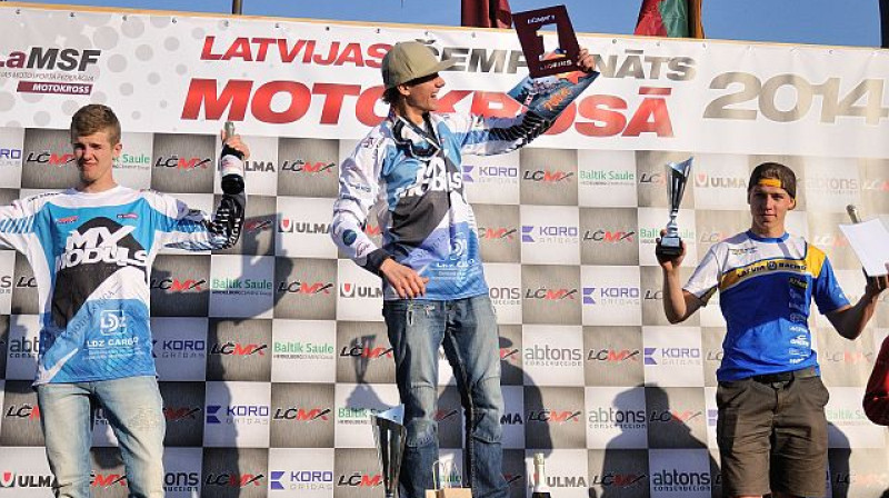 MX1 pjedestāls LC motokrosa 1. posmā
Foto: Jānis Pastars