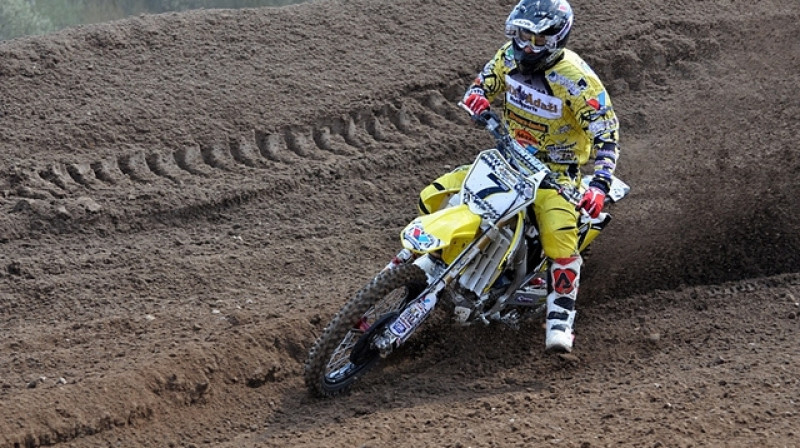 MX1 klases uzvarētājs Leons Kozlovskis
Foto: mxadazi.lv